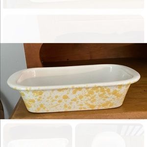 Bennington Potters Pottery Yellow Morning Glory #1874 Loaf Pan - dg - David Gill